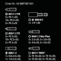 Wera Assorted Bit Set And Bit-safe (61 Piece)