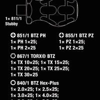 Wera Kompakt Stubby Bit Driver Set - 19 Piece Set
