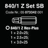 Wera Metric Hex-plus Bit Set (3-piece Set)