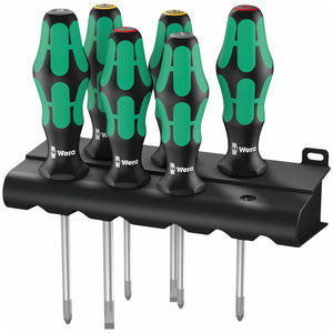 Wera Screwdriver Set With Lasertip And Rack (6 Piece Set)