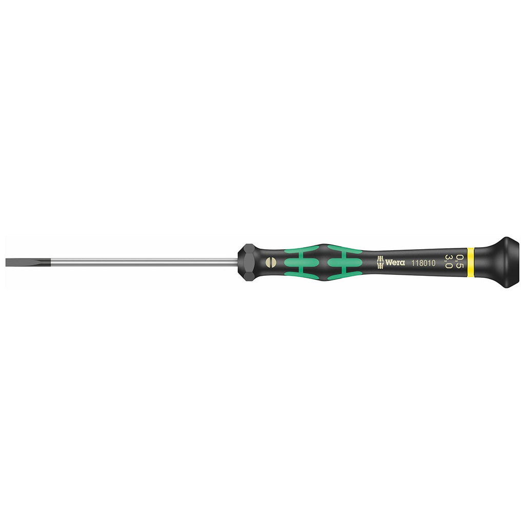 Wera 2035 Slotted Screwdriver For Precision Electronic Applications