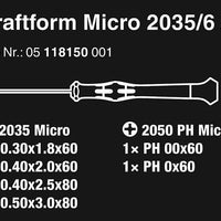 Wera Micro Screwdriver Set (6-piece Set)