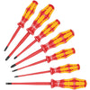 Wera Insulated Screwdriver Set Kraftform Plus With Reduced Blade/smaller Handles (7 Piece)