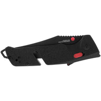 Sog Trident At 3.7" Folding Pocket Knife (black & Red)