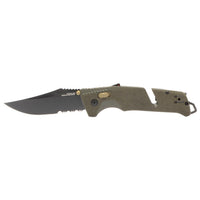 Sog Trident At Partially Serrated 3.7" Folding Pocket Knife (od Green)
