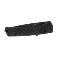 Sog Flash At Partially Serrated 3.45" Folding Pocket Knife (blackout)