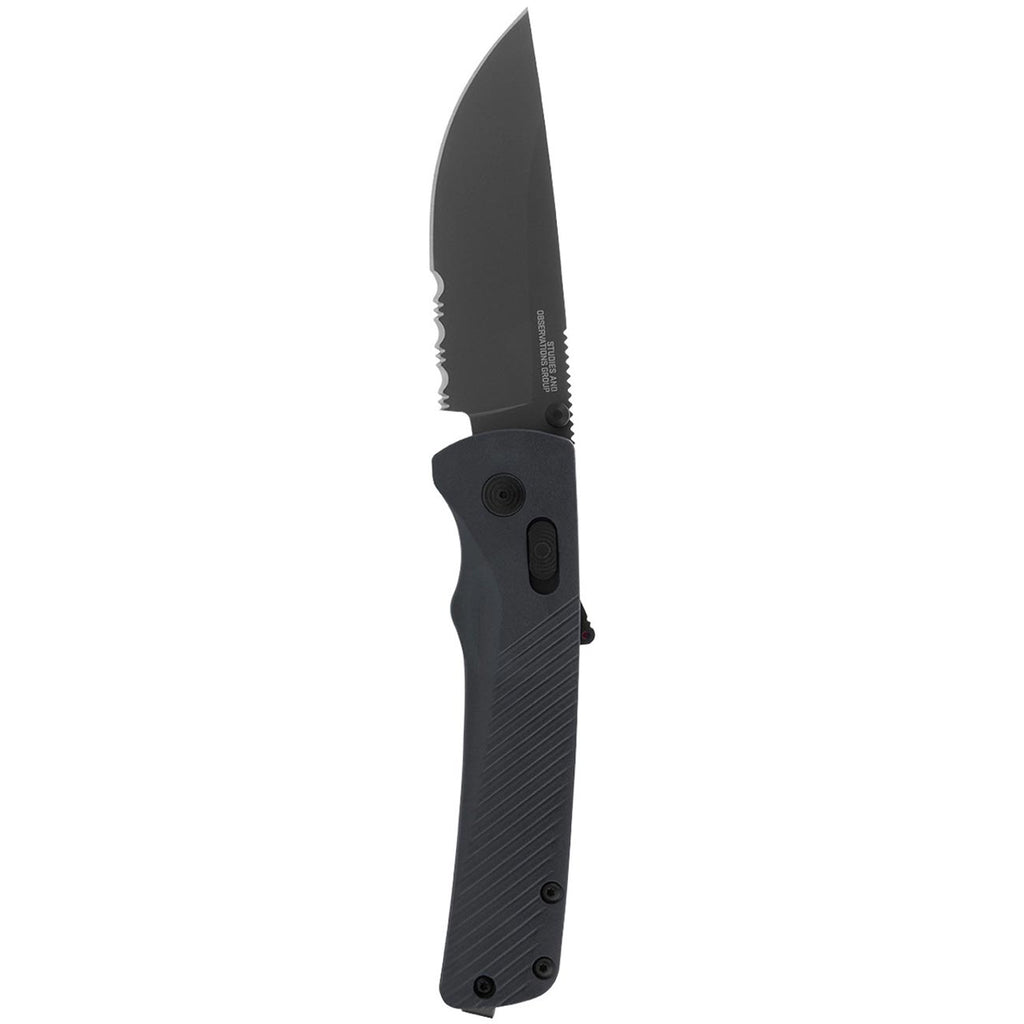 Sog Flash At Partially Serrated 3.45" Folding Pocket Knife (urban Grey)