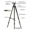 Bog Deathgrip Infinite Aluminum Tripod - Od Green
