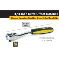 Titan Quick Release Offset Ratchet - 1/4" Drive