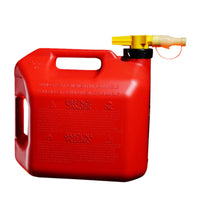 No-spill 5-gallon Gas Can Red With Viewstripe Pro Stripe