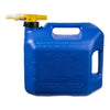 No-spill 5-gallon Kerosene Can Blue With Viewstripe Stripe
