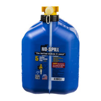 No-spill 5-gallon Kerosene Can Blue With Viewstripe Stripe