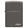 Zippo Windproof Lighter Black Ice Finish W/zippo Logoclassic Case