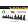 Titan Impact Grade Tamper Resistant Stubby Star Bit Socket Set (10 Piece Set)