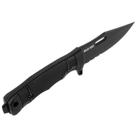 Sog Seal Fx Partially Serrated 4.3" Fixed Blade Knife (black)