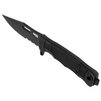 Sog Seal Fx Partially Serrated 4.3" Fixed Blade Knife (black)