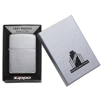 Zippo Windproof Lighter 1941 Replica Brushed Chrome