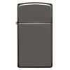 Zippo Windproof Lighter Slim Case Black Ice Finish