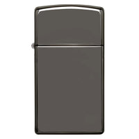 Zippo Windproof Lighter Slim Case Black Ice Finish