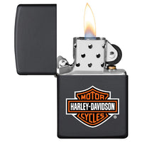 Zippo Windproof Lighter Harley-davidson® Design Black
