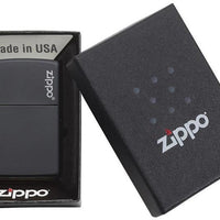 Zippo Windproof Lighter Black Matte W/zippo Logo