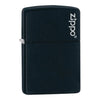 Zippo Windproof Lighter Black Matte W/zippo Logo