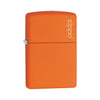 Zippo Windproof Lighter Orange Matte W/zippo Logo