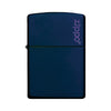 Zippo Windproof Lighter Navy Matte W/zippo Logo