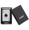 Zippo Windproof Lighter Simple Spade Design High Polish Chrome