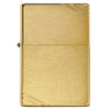 Zippo Windproof Lighter Vintage Brushed Brass W/slashes