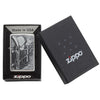 Zippo Windproof Lighter Resting Cowboy Brushed Chrome