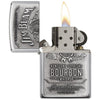 Zippo Windproof Lighter Jim Beam Pewter Emblem High Polish Chrome