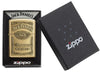 Zippo Windproof Lighter Jack Daniel's® Label-brass Emblem High Polish Brass
