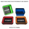 Oem Tools Magnetic Foldable Tray And Nut Cup Set For Small Parts Storage And Organization (4 Pack)