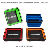 Oem Tools Magnetic Foldable Tray And Nut Cup Set For Small Parts Storage And Organization (4 Pack)