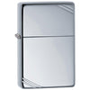 Zippo Windproof Lighter Vintage High Polish Chrome With Slashes