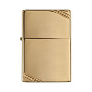 Zippo Windproof Lighter Vintage High Polish Brass W/slashes
