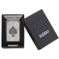 Zippo Windproof Lighter Ace Filagree Black Ice Finish