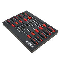 Wiha Softfinish Cushion Grip Screwdriver Tray Set (10-piece)