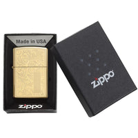 Zippo Windproof Lighter Venetian High Polish Brass (venetian Brass)
