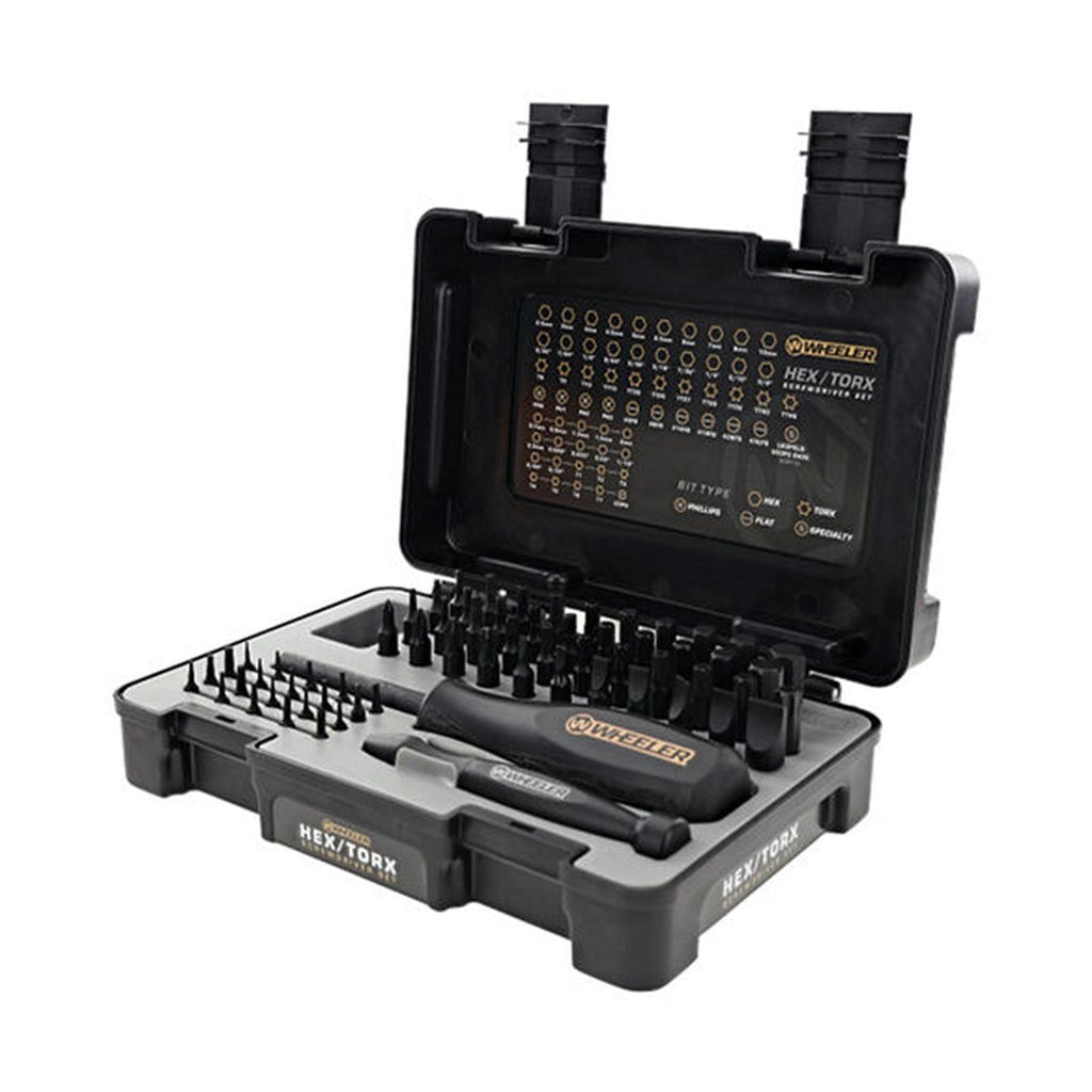 Wheeler Gunsmithing Hex/torx/phillip/flat Screwdriver Bit Set (65 Piece)