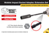 Titan 9 Pc Impact Wobble Socket Adapter Set