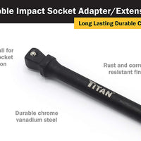 Titan 9 Pc Impact Wobble Socket Adapter Set