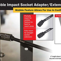 Titan 9 Pc Impact Wobble Socket Adapter Set