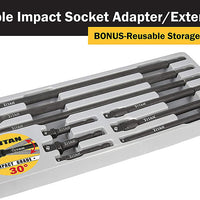 Titan 9 Pc Impact Wobble Socket Adapter Set