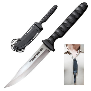 Cold Steel Bowie Spike 4" Blade Faux G10 Handle Secure-ex Sheath Neck Knife