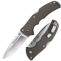 Cold Steel Code 4 Spear Point Folding Knife 3-1/2" S35vn Satin Plain Blade Aluminum Handles