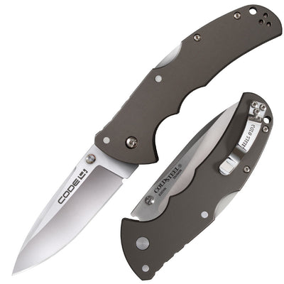 Cold Steel Code 4 Spear Point Folding Knife 3-1/2