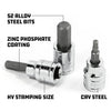 Powerbuilt Hex Bit Socket Set 8 Pc 3/8 Inch Drive Metric 3-10mm Storage Rail