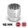 Powerbuilt Metric Shallow Socket - 46mm X 3/4 Inch Drive